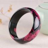 Chinese Jade Peach Blossom Red Bracelet Gift