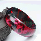 Chinese Jade Peach Blossom Red Bracelet Gift