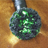 Chinese Jade Dragon Phoenix Pendant Boutique Jewelry Women Men Necklace Gift