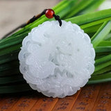 Chinese Jade Dragon Phoenix Pendant Boutique Jewelry Women Men Necklace Gift