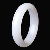 Chinese Jade Hand Carved Wide Band Bracelet Jewelry