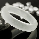 Chinese Jade Wide Band Bracelet - Ice Silk Women's Jewelry