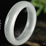 Chinese Jade Wide Band Bracelet - Ice Silk Women's Jewelry