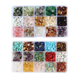 Natural Gemstone Chip Beads for Jewelry Making, Multicolor Crystal Loose Rocks