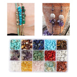 Natural Gemstone Chip Beads for Jewelry Making, Multicolor Crystal Loose Rocks