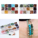 Natural Gemstone Chip Beads for Jewelry Making, Multicolor Crystal Loose Rocks
