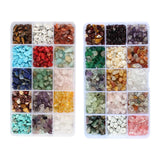 Natural Gemstone Chip Beads for Jewelry Making, Multicolor Crystal Loose Rocks