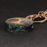 Chakra OM Pendant Keychains Orgonite Energy Key Rings