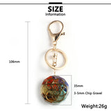 Chakra OM Pendant Keychains Orgonite Energy Key Rings