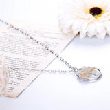 Crystal Punk Style Men/Women Long Necklace Stainless Steel Pendant