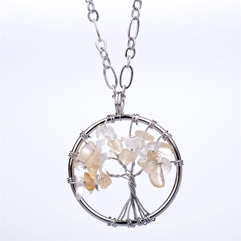 Crystal Punk Style Men/Women Long Necklace Stainless Steel Pendant