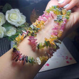 Tourmaline Crystal Chain Choker Necklace for Women
