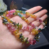 Tourmaline Crystal Chain Choker Necklace for Women