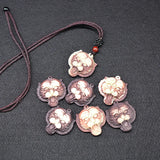 Natural Chocolate Jade Tiger Necklace Pendant with Chain Jade Jewelry