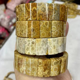 Chrysanthemum Stone Beads Bracelet Gemstone Diy Jewelry Bangle