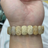 Chrysanthemum Stone Beads Bracelet Natural Stone DIY Jewelry for Women