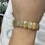 Chrysanthemum Stone Beads Bracelet Natural Stone DIY Jewelry for Women