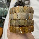 Chrysanthemum Stone Beads Bracelet Natural Stone DIY Jewelry for Women