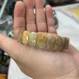 Chrysanthemum Stone Beads Bracelet Natural DIY Jewelry Woman