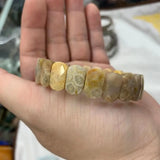 Chrysanthemum Stone Beads Bracelet Natural Stone DIY Jewelry for Women