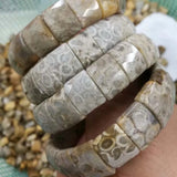 Chrysanthemum Stone Bracelet Natural Gemstone Bangle