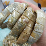 Chrysanthemum Stone Bracelet Natural Gemstone Bangle