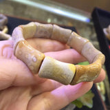 Chrysanthemum Stone Bead Bracelet Natural Stone DIY Jewelry Bracelet for Woman