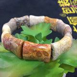 Chrysanthemum Stone Bead Bracelet Natural Stone DIY Jewelry Bracelet for Woman