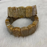 Chrysanthemum Stone Beads Bracelet Gemstone Bangle DIY Jewelry Woman