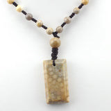 Chrysanthemum Stone Pendant for DIY Necklaces
