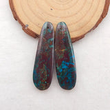 Chrysocolla Women Earring Beads, DIY Earring Making 42x12x5mm