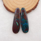 Chrysocolla Women Earring Beads, DIY Earring Making 42x12x5mm