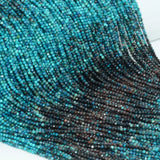 Chrysocolla Faceted Round Beads 2mm