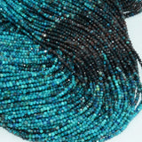Chrysocolla Faceted Round Beads 2mm