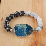 Chrysocolla Women Bracelets Bohemian Mixed Stones Bangle