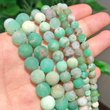 Matte Australian Jade Round Beads for Jewelry Making DIY