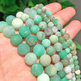 Matte Australian Jade Round Beads for Jewelry Making DIY
