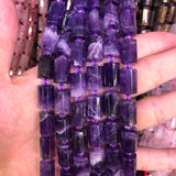 Chrysoprase Faceted Cylinder Spacer Tube Beads