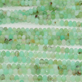 Natural Chrysoprase Faceted Rondelle Beads 3.6mm