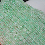Chrysoprase Faceted Round Beads 3mm