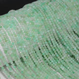 Chrysoprase Faceted Round Beads 3mm