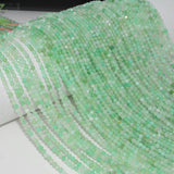 Chrysoprase Faceted Round Beads 3mm