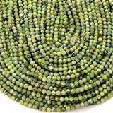 Natural Chrysoprase Micro Faceted Round 3MM 4MM Beads