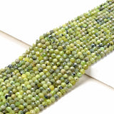 Natural Chrysoprase Micro Faceted Round 3MM 4MM Beads