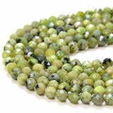 Natural Chrysoprase Micro Faceted Round 3MM 4MM Beads