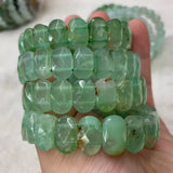 Natural Chrysoprase Stone Beads Bracelet GEM Stone DIY Jewelry