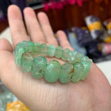Natural Chrysoprase Stone Beads Bracelet GEM Stone DIY Jewelry