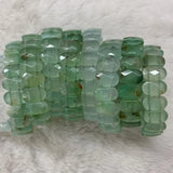 Natural Chrysoprase Stone Beads Bracelet Fine Jewelry Bangle for Women