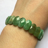 Natural Chrysoprase Stone Beads Bracelet Fine Jewelry Bangle for Women