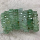 Natural Chrysoprase Stone Beads Bracelet Fine Jewelry Bangle for Women